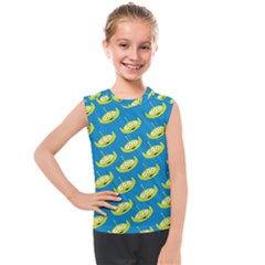 Pattern Aliens Kids  Mesh Tank Top by artworkshop