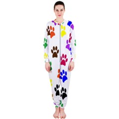 Pawprints Onepiece Jumpsuit (ladies) by artworkshop