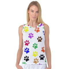 Pawprints Women s Basketball Tank Top