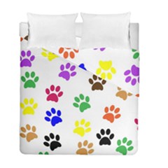 Pawprints Duvet Cover Double Side (full/ Double Size) by artworkshop