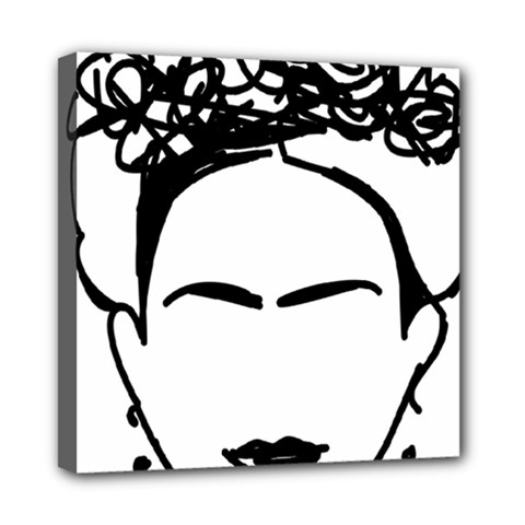 Frida Kahlo  Mini Canvas 8  X 8  (stretched) by Sobalvarro