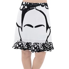 Frida Kahlo  Fishtail Chiffon Skirt by Sobalvarro