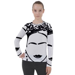 Frida Kahlo  Women s Pique Long Sleeve Tee