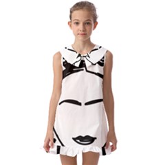 Frida Kahlo  Kids  Pilgrim Collar Ruffle Hem Dress