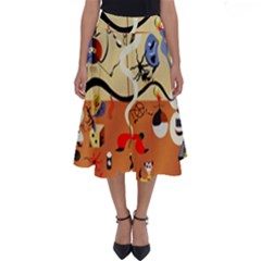 Carnival Of The Harlequin Art Perfect Length Midi Skirt by danenraven