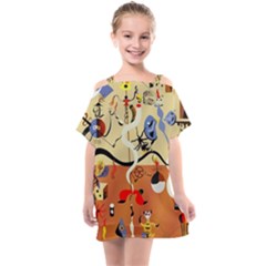 Carnival Of The Harlequin Art Kids  One Piece Chiffon Dress by danenraven