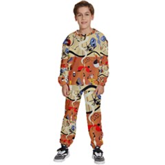 Carnival Of The Harlequin Art Kids  Sweatshirt Set by danenraven