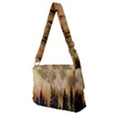 Moon Nature Forest Pine Trees Sky Full Moon Night Full Print Messenger Bag (M) View2