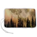 Moon Nature Forest Pine Trees Sky Full Moon Night Pen Storage Case (L) View1