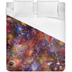 Fantasy Surreal Animals Psychedelic Pattern Duvet Cover (california King Size) by danenraven