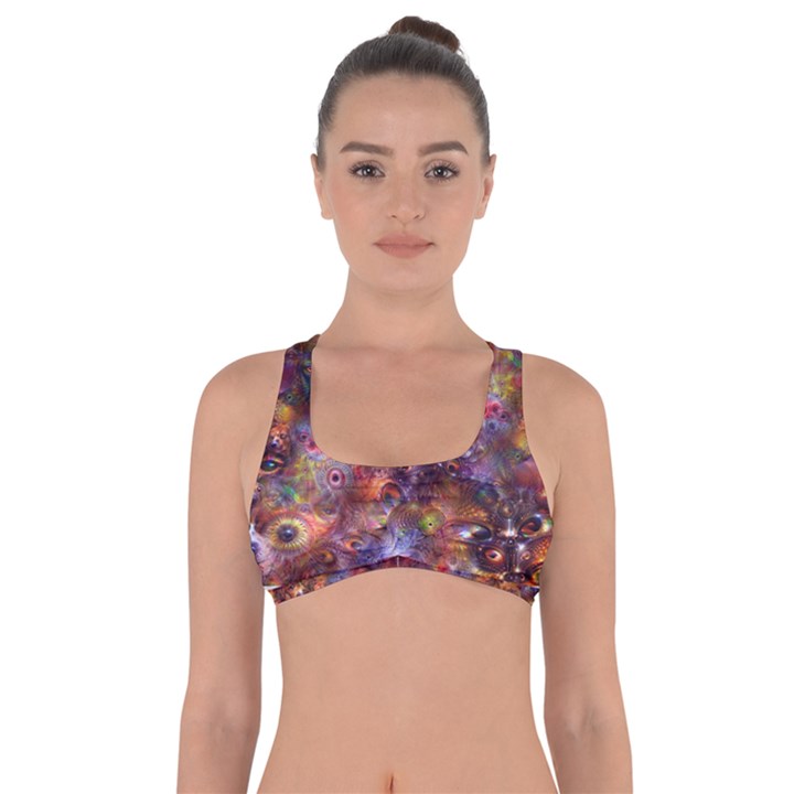 Fantasy Surreal Animals Psychedelic Pattern Got No Strings Sports Bra