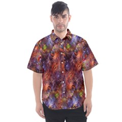 Fantasy Surreal Animals Psychedelic Pattern Men s Short Sleeve Shirt