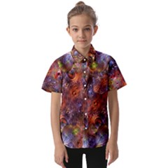 Fantasy Surreal Animals Psychedelic Pattern Kids  Short Sleeve Shirt