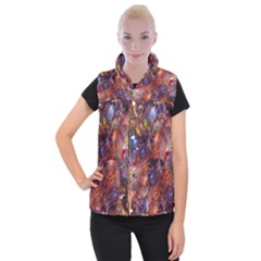 Fantasy Surreal Animals Psychedelic Pattern Women s Button Up Vest