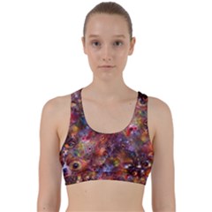 Fantasy Surreal Animals Psychedelic Pattern Back Weave Sports Bra