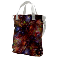 Fantasy Surreal Animals Psychedelic Pattern Canvas Messenger Bag