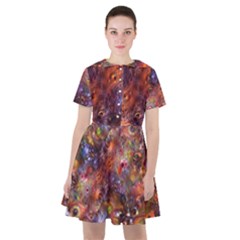 Fantasy Surreal Animals Psychedelic Pattern Sailor Dress