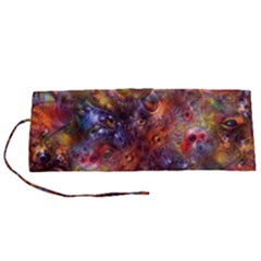 Fantasy Surreal Animals Psychedelic Pattern Roll Up Canvas Pencil Holder (S)