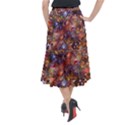 Fantasy Surreal Animals Psychedelic Pattern Midi Mermaid Skirt View2