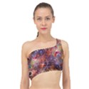 Fantasy Surreal Animals Psychedelic Pattern Spliced Up Bikini Top  View1