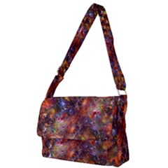 Fantasy Surreal Animals Psychedelic Pattern Full Print Messenger Bag (L)