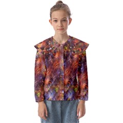 Fantasy Surreal Animals Psychedelic Pattern Kids  Peter Pan Collar Blouse