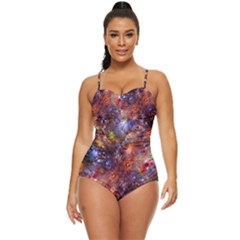 Fantasy Surreal Animals Psychedelic Pattern Retro Full Coverage Swimsuit