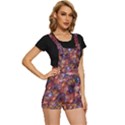 Fantasy Surreal Animals Psychedelic Pattern Short Overalls View3