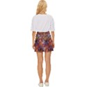 Fantasy Surreal Animals Psychedelic Pattern Mini Front Wrap Skirt View4