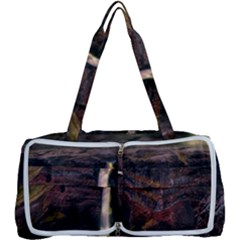 Waterfall Cascade Mountains Cliffs Northern Lights Multi Function Bag by danenraven