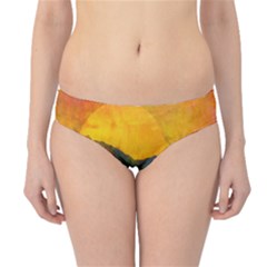 Trees Mountains Sun Sunrise Warm Red Yellow Hipster Bikini Bottoms by danenraven