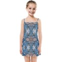 Turquoise symmetry Kids  Summer Sun Dress View1