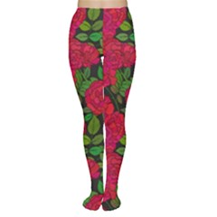 Seamless-pattern-with-colorful-bush-roses Tights