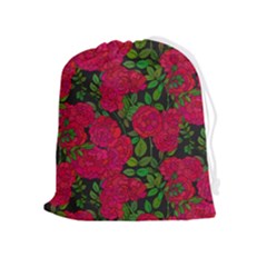 Seamless-pattern-with-colorful-bush-roses Drawstring Pouch (xl) by BangZart