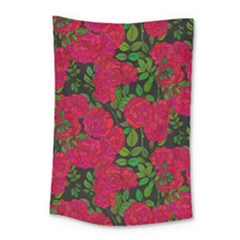 Seamless-pattern-with-colorful-bush-roses Small Tapestry by BangZart