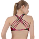 Seamless-pattern-with-colorful-bush-roses Criss Cross Racerback Sports Bra View2