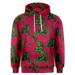 Seamless-pattern-with-colorful-bush-roses Men s Overhead Hoodie