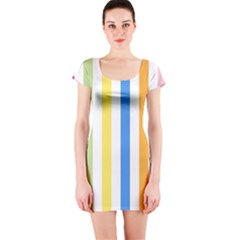 Stripes-g9dd87c8aa 1280 Short Sleeve Bodycon Dress by Smaples