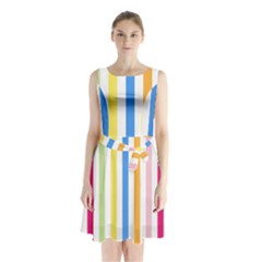 Stripes-g9dd87c8aa 1280 Sleeveless Waist Tie Chiffon Dress by Smaples