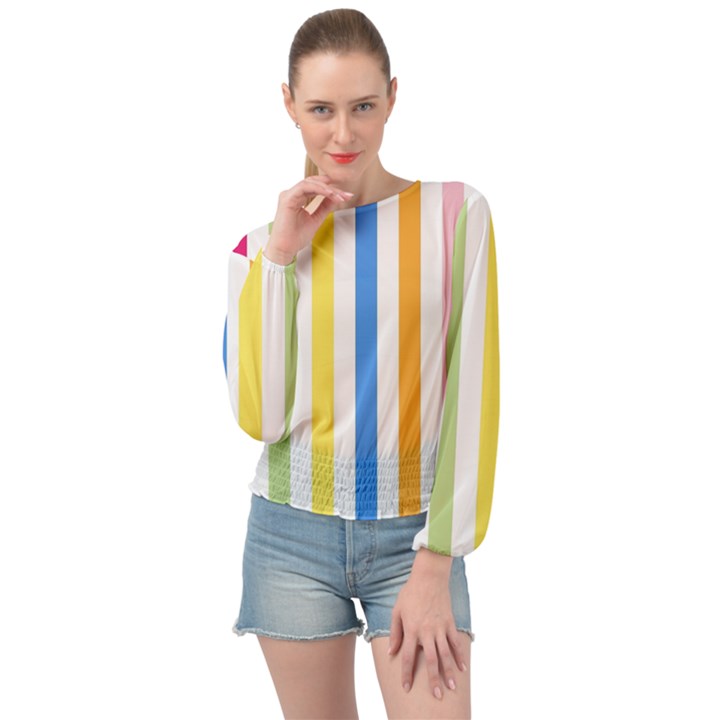 Stripes-g9dd87c8aa 1280 Banded Bottom Chiffon Top