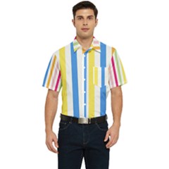 Stripes-g9dd87c8aa 1280 Men s Short Sleeve Pocket Shirt  by Smaples