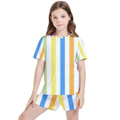 Stripes-g9dd87c8aa 1280 Kids  Tee And Sports Shorts Set by Smaples