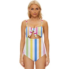 Stripes-g9dd87c8aa 1280 Knot Front One-piece Swimsuit