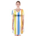 Stripes-g9dd87c8aa 1280 Short Sleeve V-neck Flare Dress View1