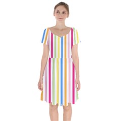 Stripes-g9dd87c8aa 1280 Short Sleeve Bardot Dress