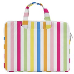 Stripes-g9dd87c8aa 1280 Macbook Pro 16  Double Pocket Laptop Bag  by Smaples