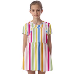 Stripes-g9dd87c8aa 1280 Kids  Short Sleeve Pinafore Style Dress