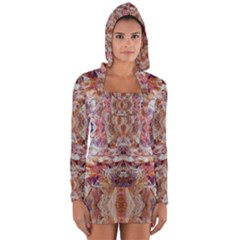 Pastels Kaleidoscope Long Sleeve Hooded T-shirt by kaleidomarblingart