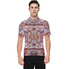 Pastels Kaleidoscope Men s Short Sleeve Rash Guard by kaleidomarblingart