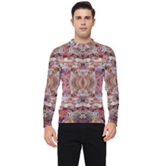 Pastels Kaleidoscope Men s Long Sleeve Rash Guard by kaleidomarblingart